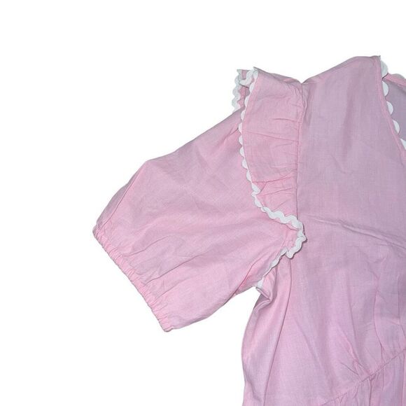 NWT SIMPLY SOUTHERN Pink Ricrac Dress Size M - Picture 4 of 10